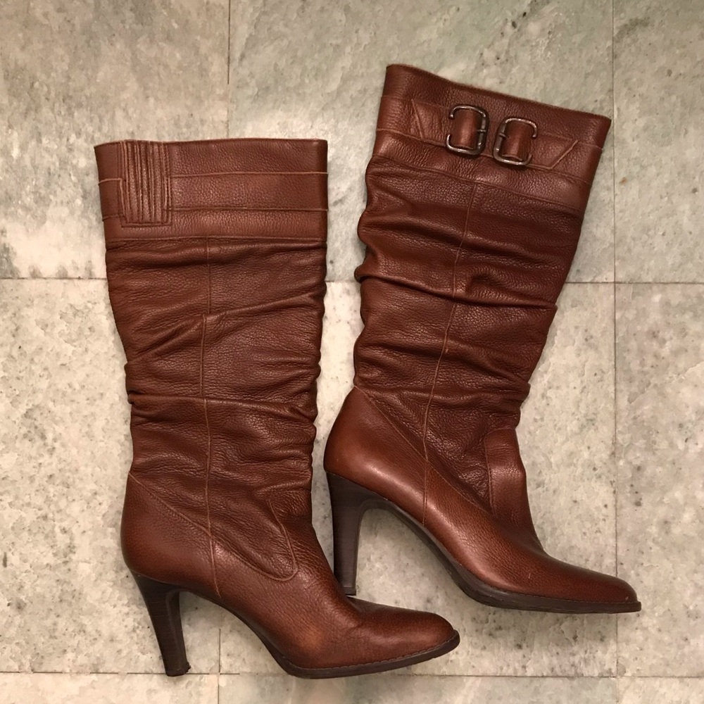 Slouchy Leather Boots